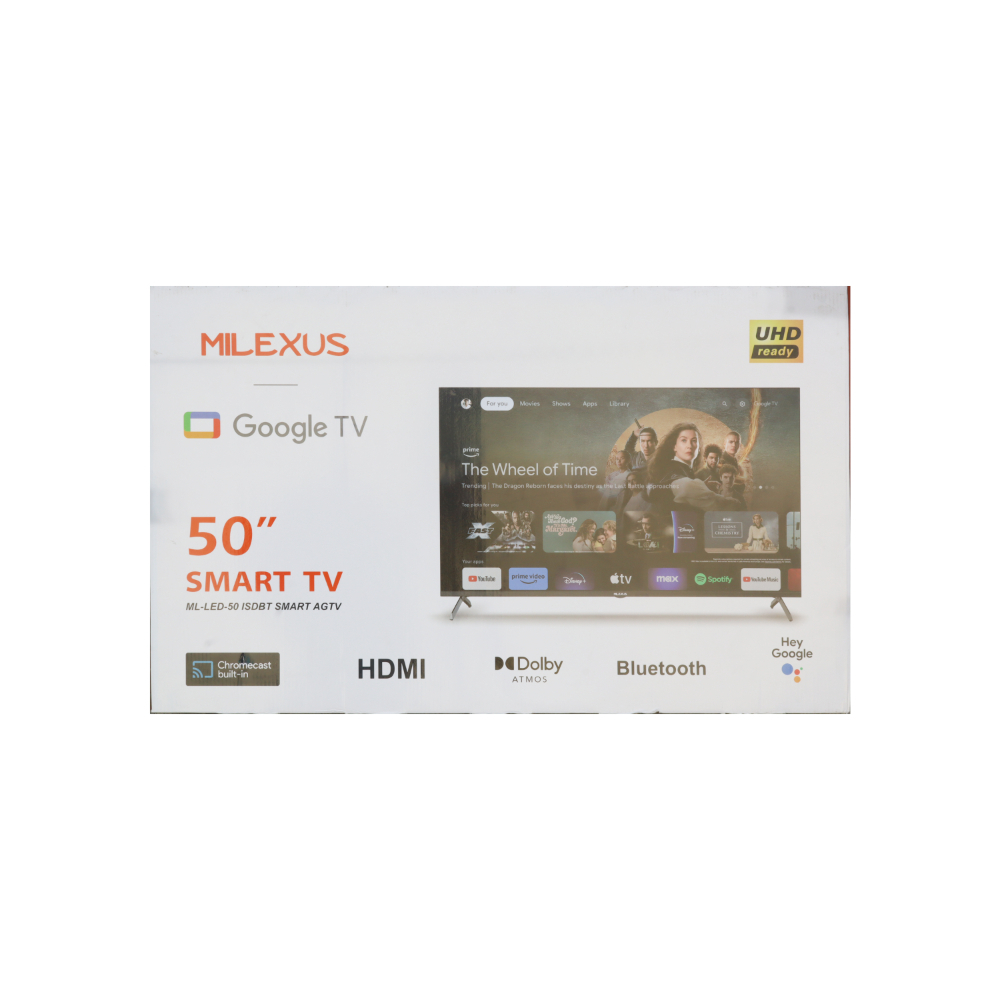 Televisor Smart TV de 50" UHD Milexus ML-LED-50 ISDBT SMART AGTV - Miniatura 3