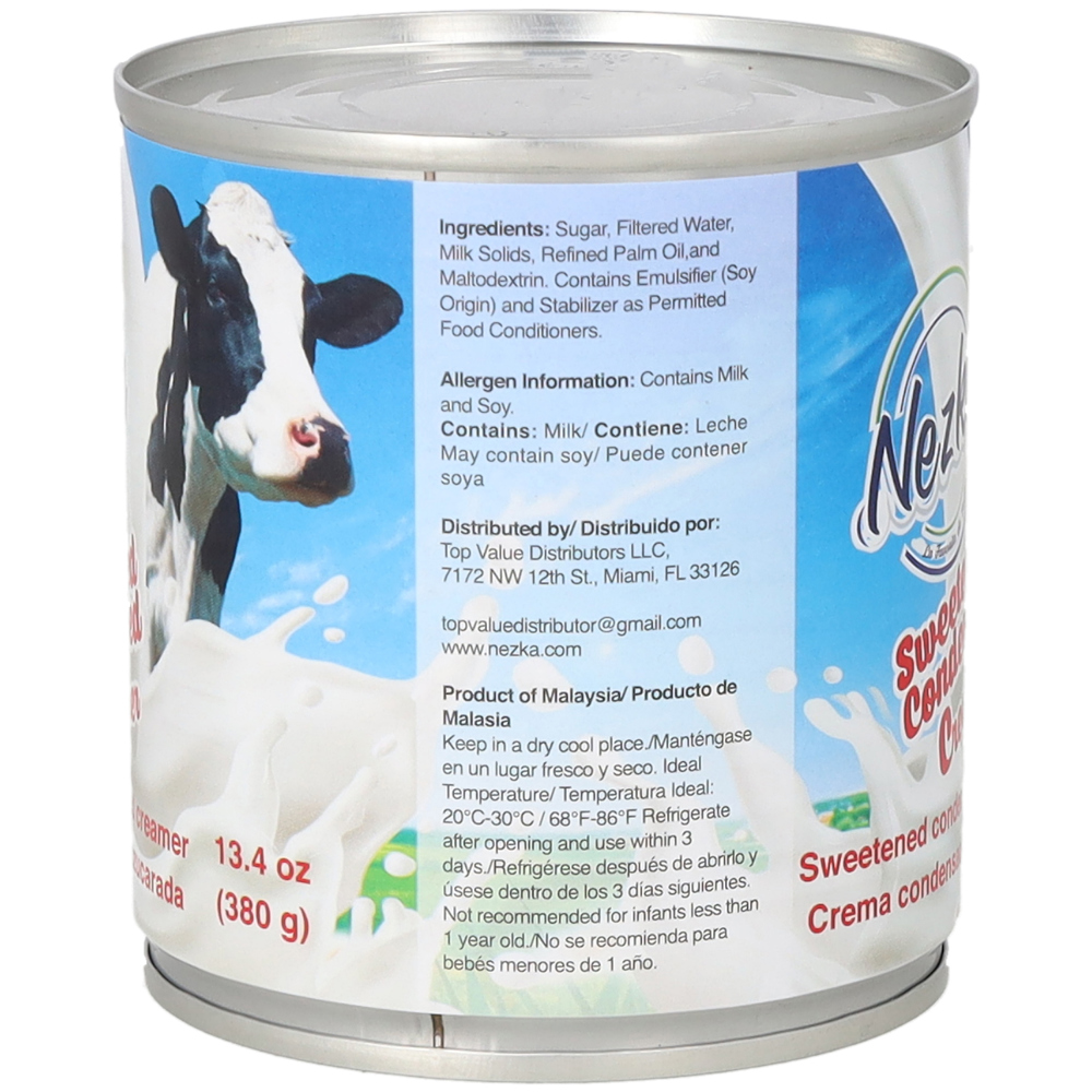 Leche condensada azucarada Nezka (380 g / 13.4 oz) - Miniatura 2