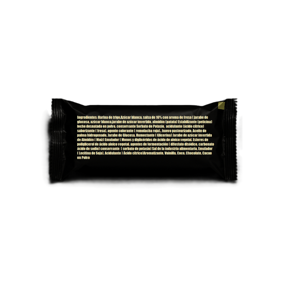 Pastel de mosaico relleno con salsa de fresa Black & White (40 g / 1.41 oz) - Miniatura 3