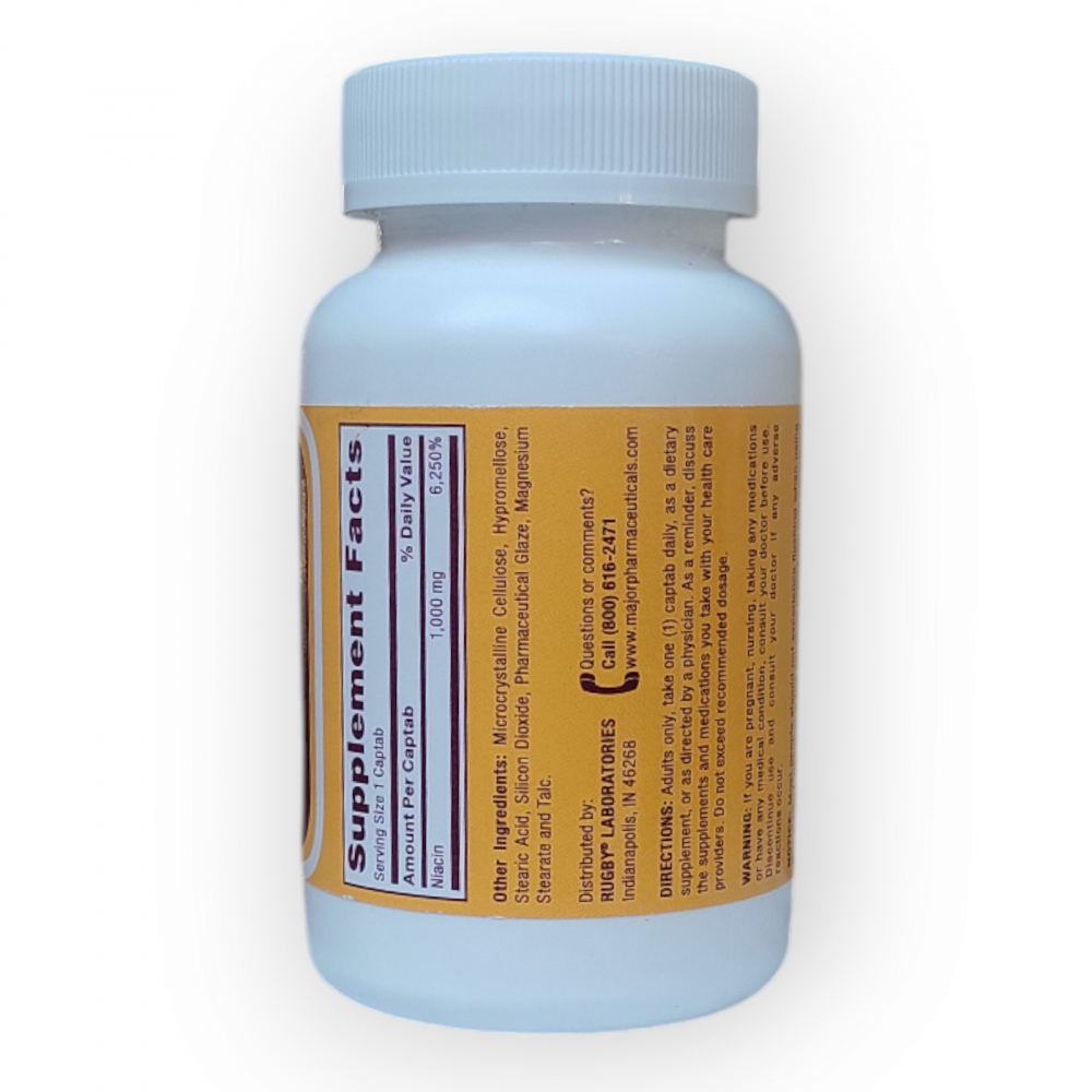 Niacina 1000 mg Rugby (100 tabletas) - Miniatura 2