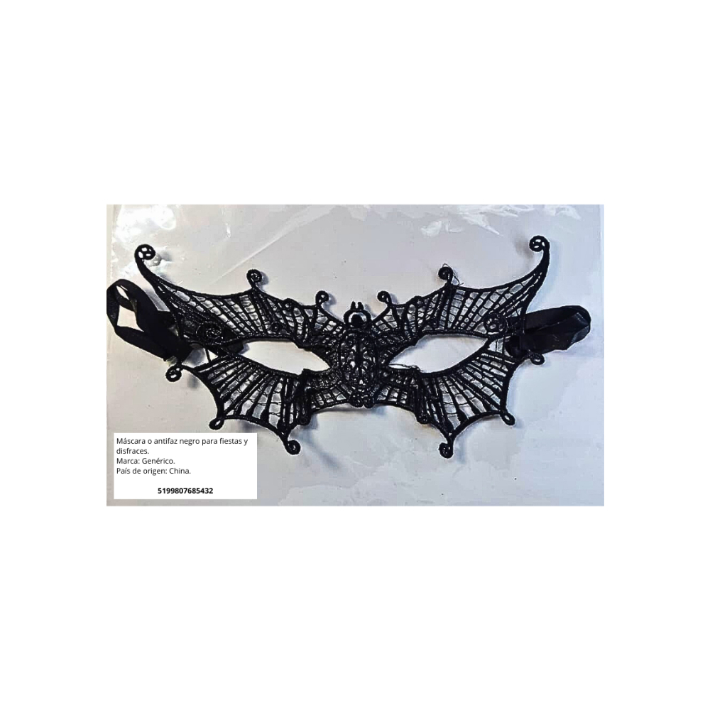 Máscara o antifaz negro para fiestas y disfraces Sanrio - Miniatura 2