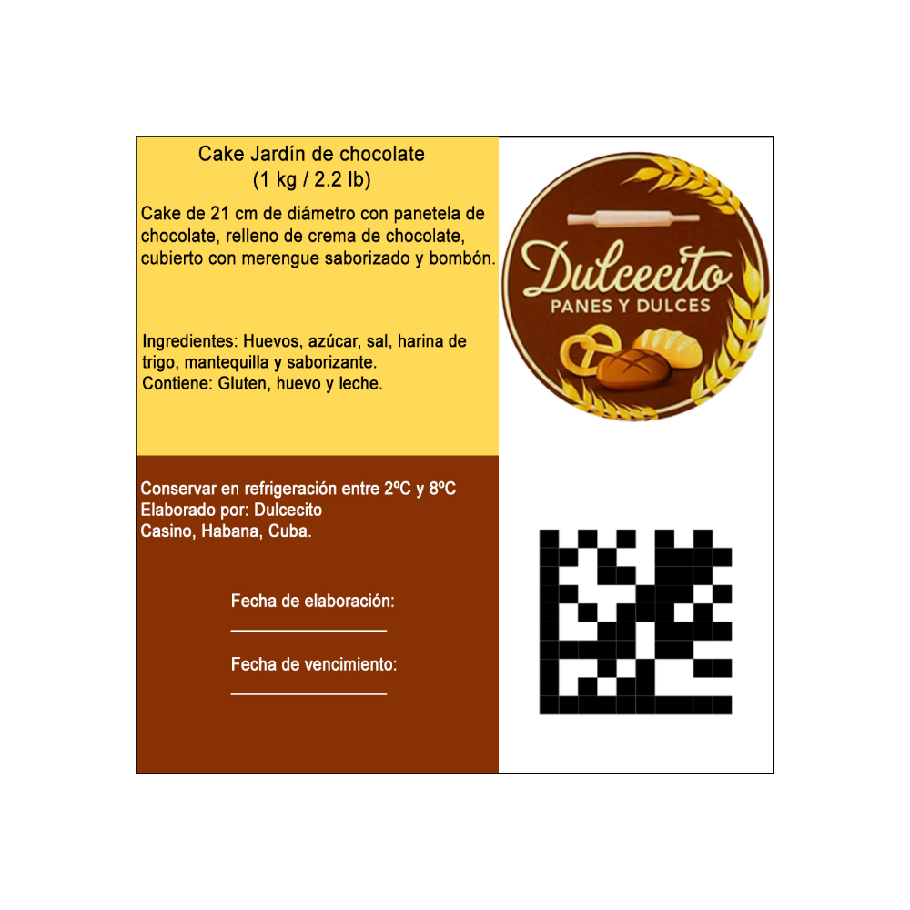 Cake Jardín de chocolate Dulcecito (15 personas) - Miniatura 4