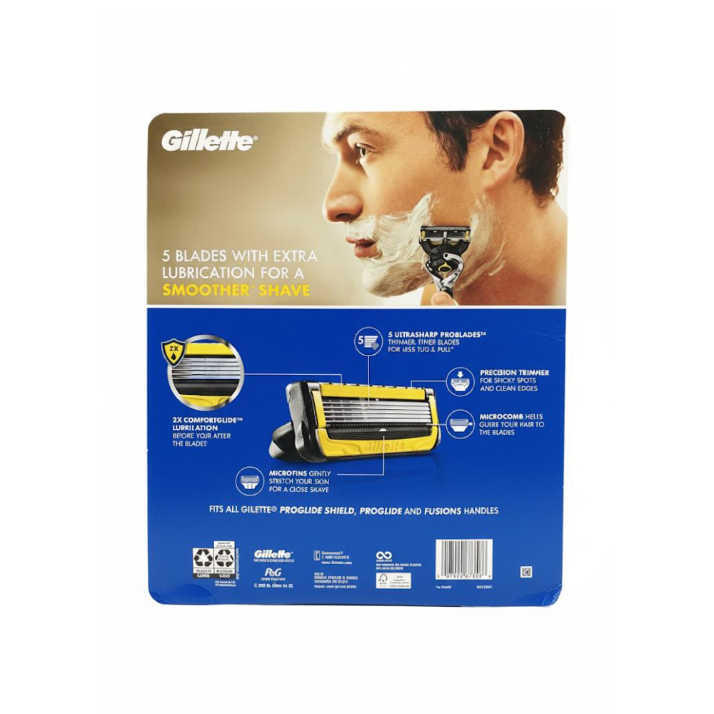 Cuchillas de afeitar con 13 repuestos para hombre Gillette ProGlide Shield - Miniatura 2