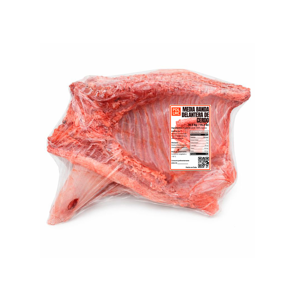 Media banda delantera de cerdo PDL LMC (6.5 kg / 14.3 lb) - Miniatura 3
