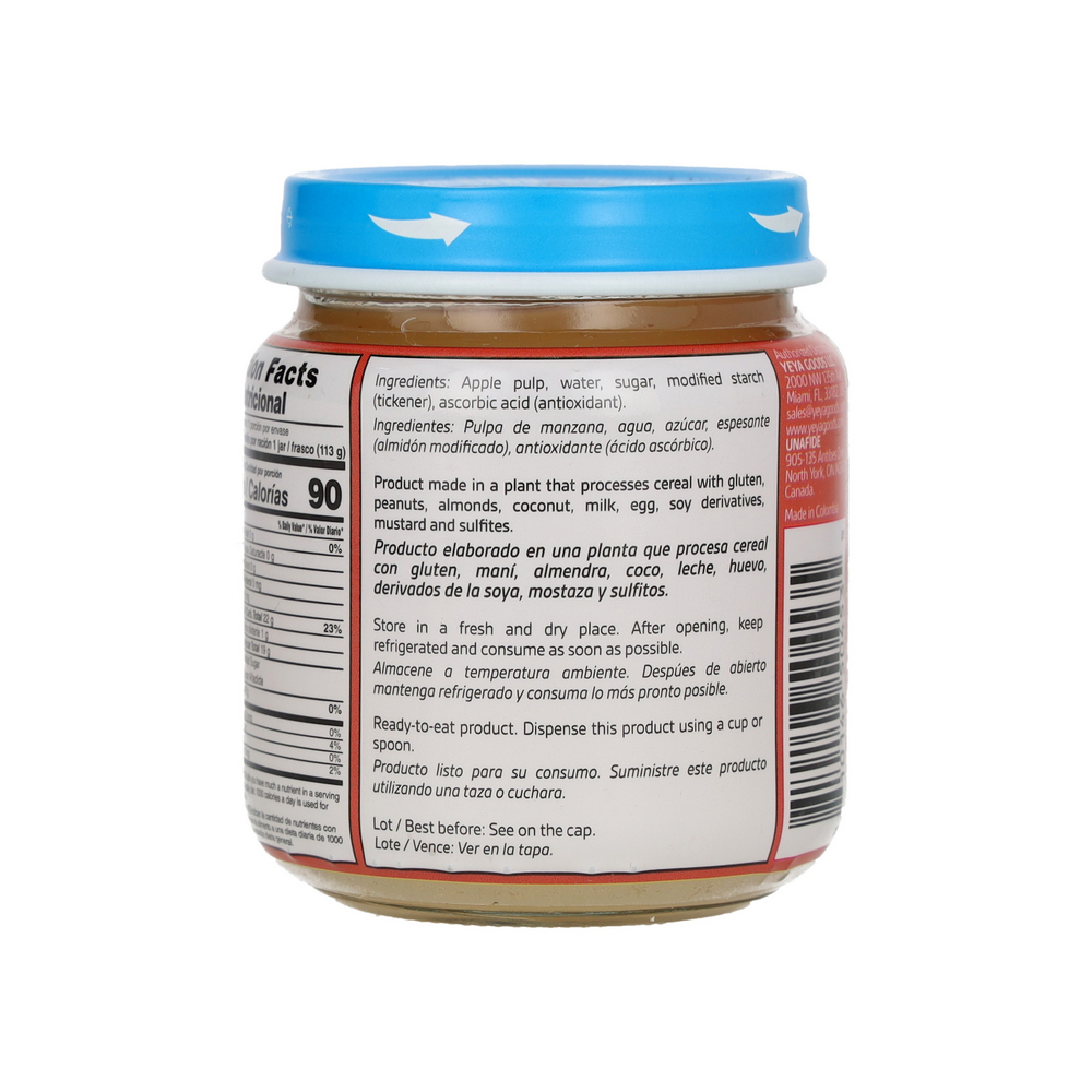 Caja de compotas de manzana YEYA (24 x 113 g / 4 oz) - Miniatura 2