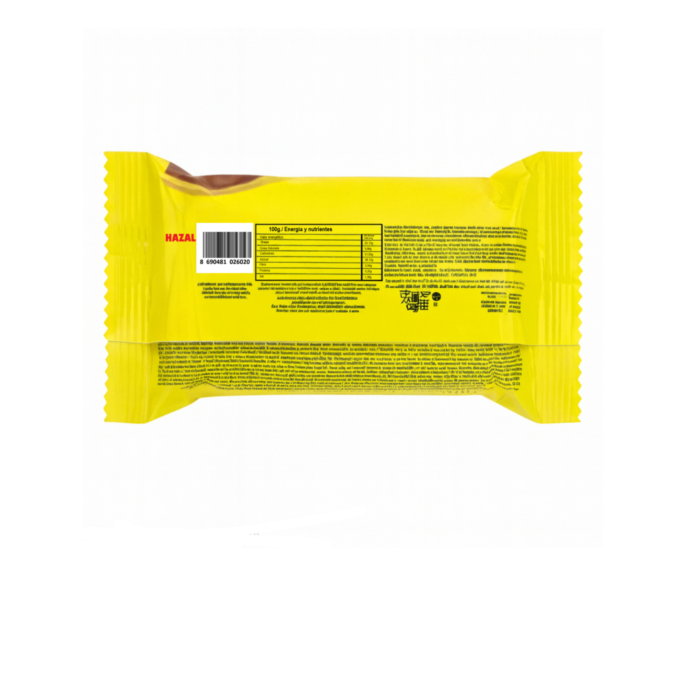 Pastel de chocolate con relleno de cacao revestido con sucedáneo Hazal (50 g / 1.76 oz) - Miniatura 2