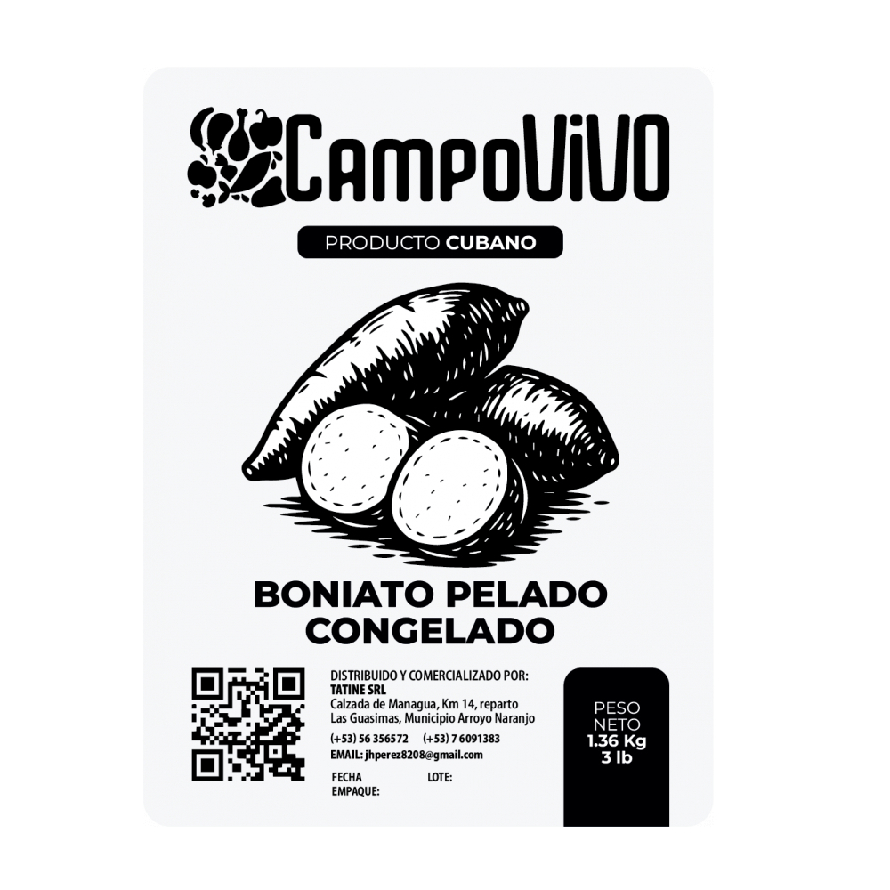 Boniato pelado congelado Campo Vivo (1.36 Kg / 3 lb) - Miniatura 3