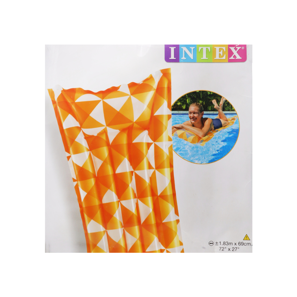 Balsa-Colchoneta inflable naranja Intex 59712EU - Miniatura 3