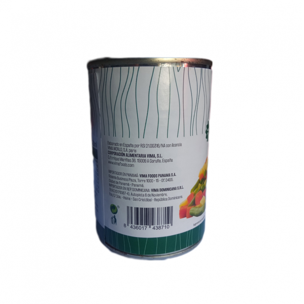 Macedonia de verduras al natural Vima Foods (390 g / 13.75 oz) - Miniatura 2