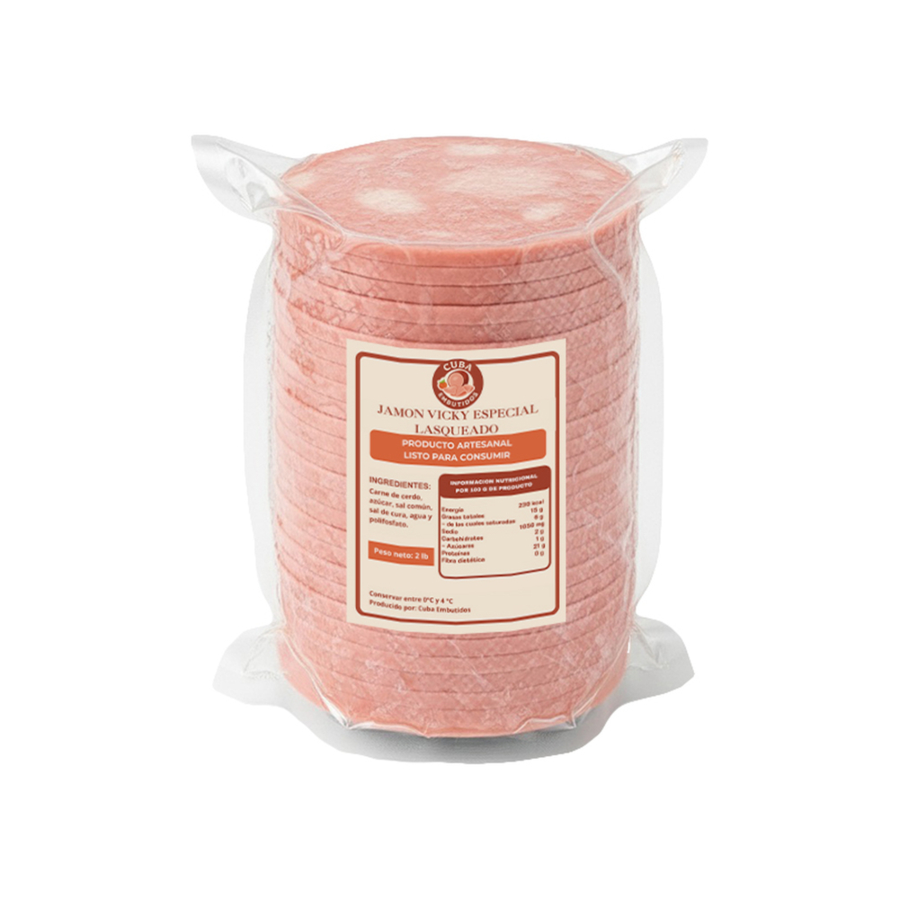 Jamón vicky especial lasqueadoCuba Embutidos (907 g / 2 lb) - Miniatura 2