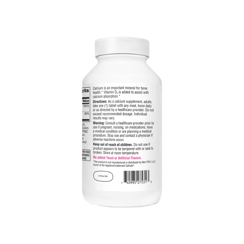 Suplemento de Calcio 600 mg + Vitamina D3 20 mcg 21st Century (400 tabletas) - Miniatura 2