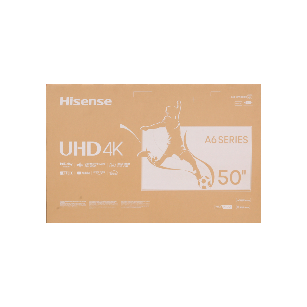 Televisor Smart TV de 50" UHD 4K Hisense 50A6NV - Miniatura 4