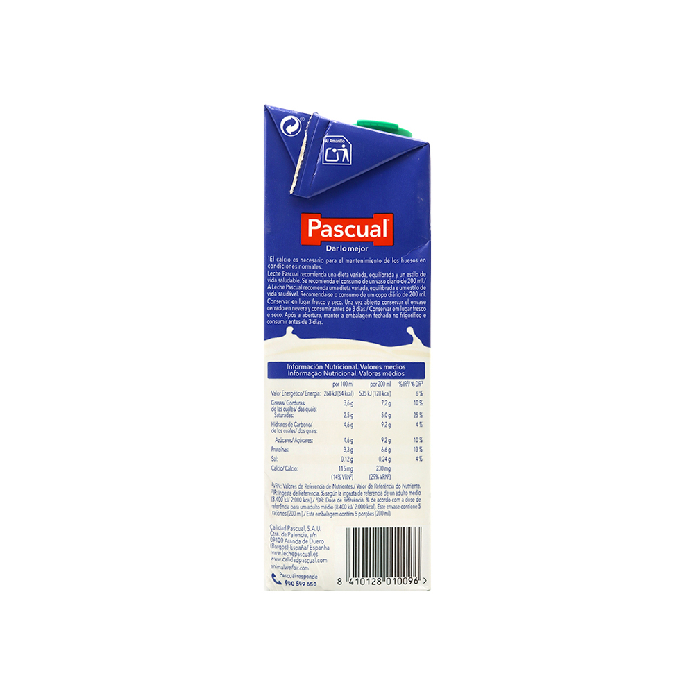 Leche entera Pascual (1 L) - Miniatura 2
