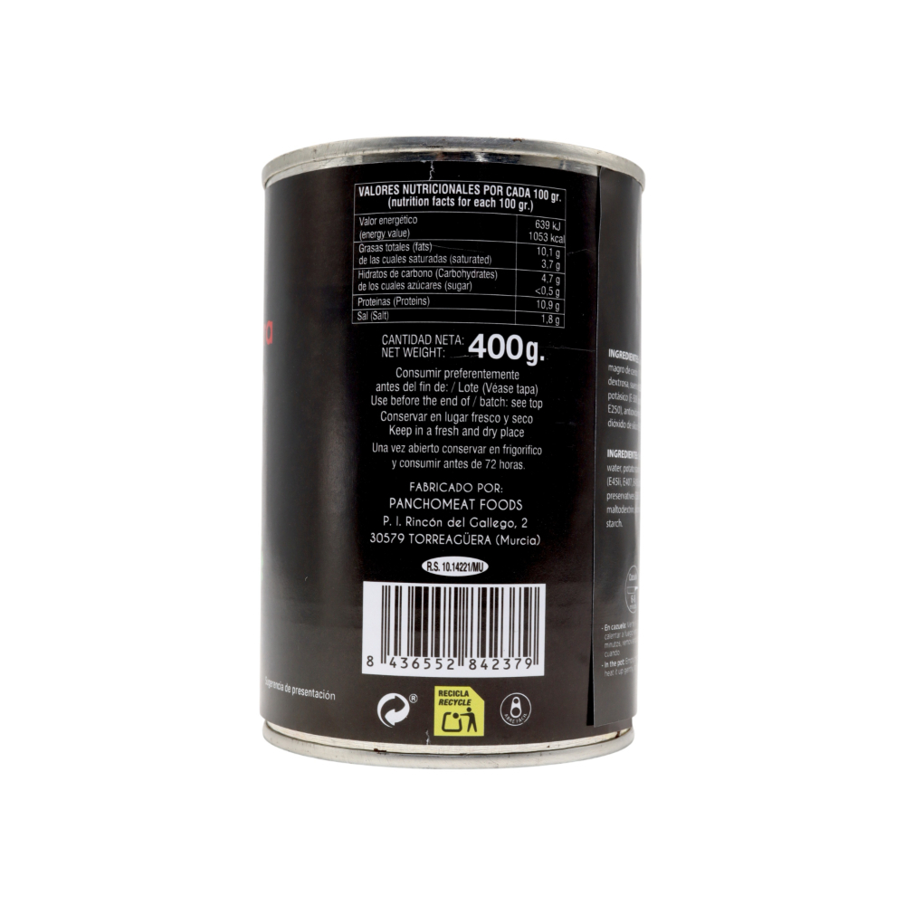 Spam fiambre cerdo picado Martínez Campera (400 g / 14.11 oz) - Miniatura 2