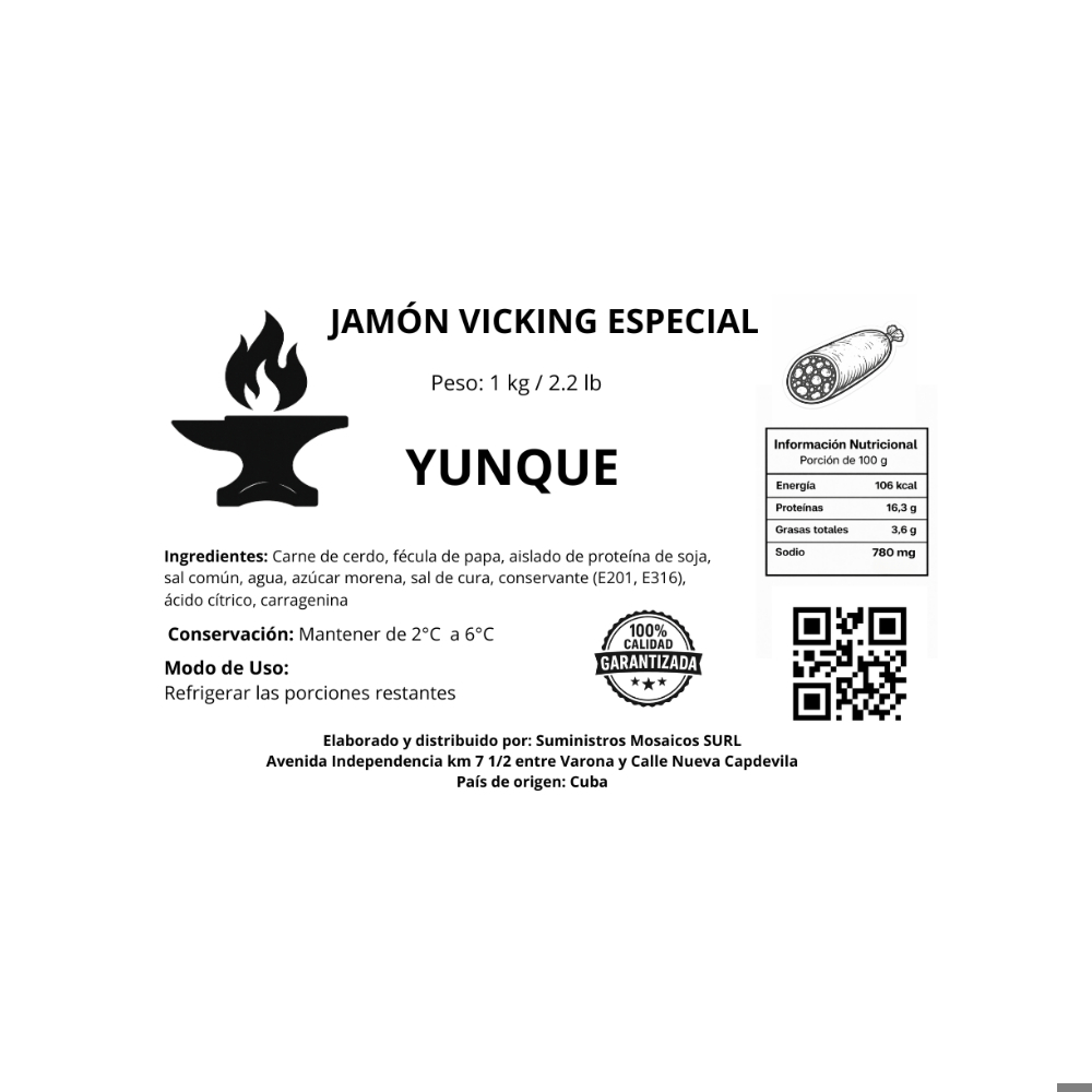 Jamón vicking especial Yunque (1 kg / 2.2 lb) - Miniatura 3