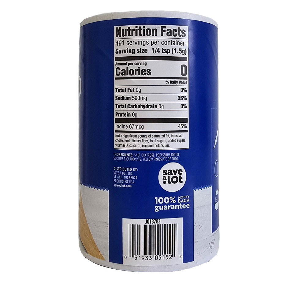 Sal yodada Marcum (737 g / 1.6 lb) - Miniatura 3