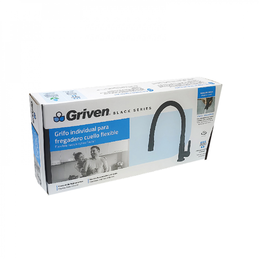 Grifo individual para fregadero - Serie Black - Griven - Miniatura 4