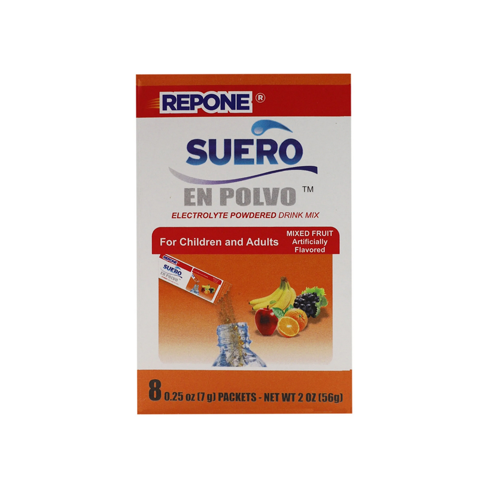 Paquetes de electrolitos en polvo, sabor a frutas mixtas Repone (8 U) - Miniatura 2