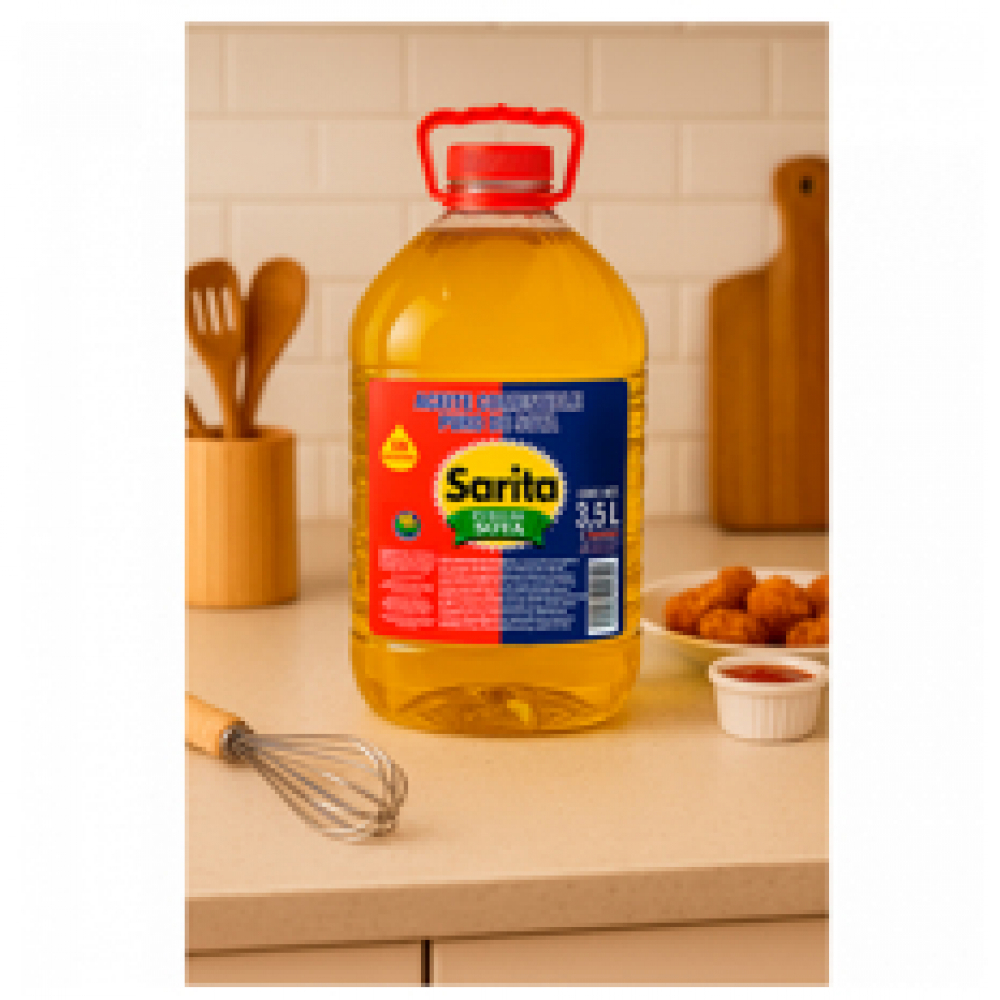 Aceite puro de soya Sarita (3 x 3.5 L) - Miniatura 3