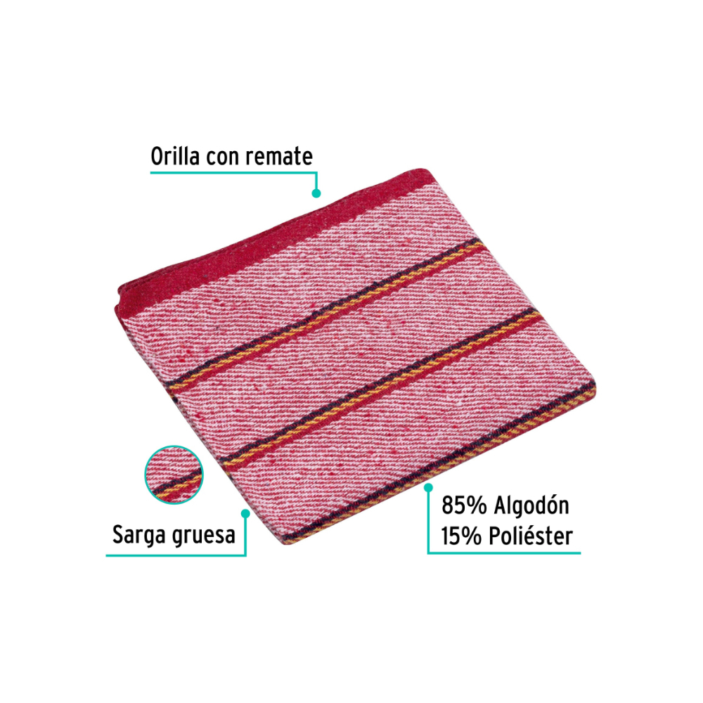 Alfombra multiuso roja 48 cm x 1 m - Klintek - Miniatura 4