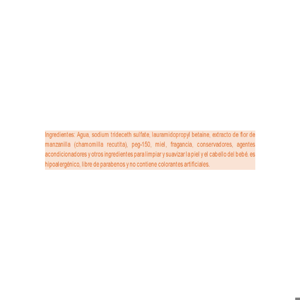 Champú de miel y argán para bebé Ricitos de Oro (400 ml / 13.5 fl.oz) - Miniatura 3