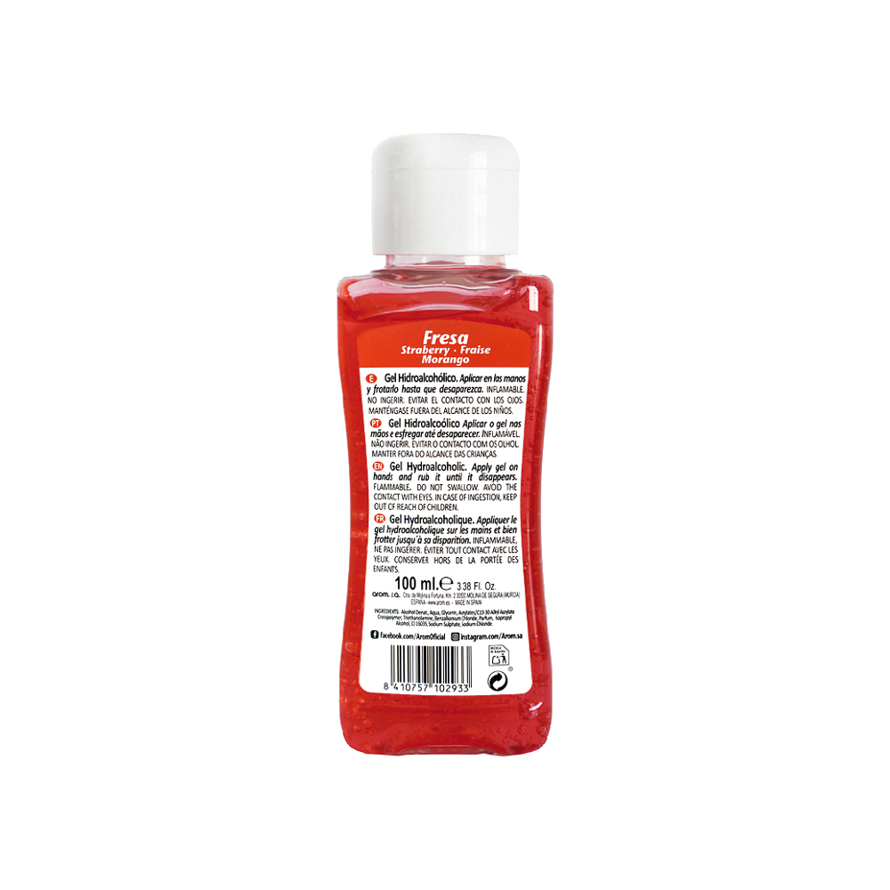 Gel hidroalcohólico Fresa S'nonas (100 ml) - Miniatura 2