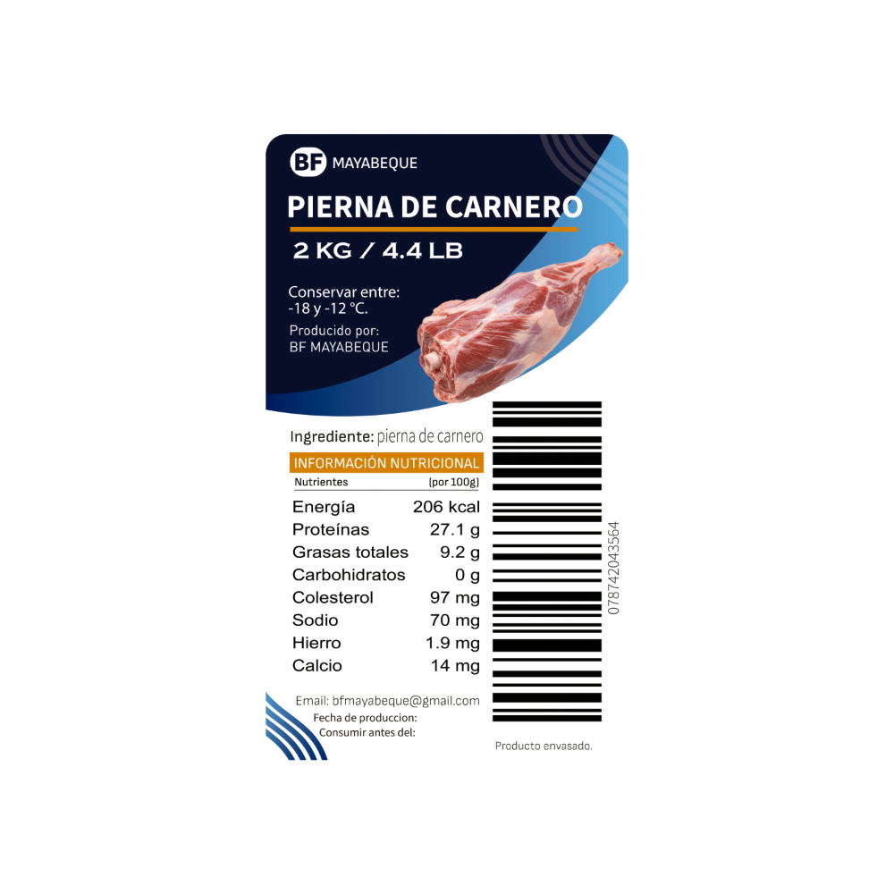Pierna de carnero BF Mayabeque (2 kg / 4.4 lb) - Miniatura 4