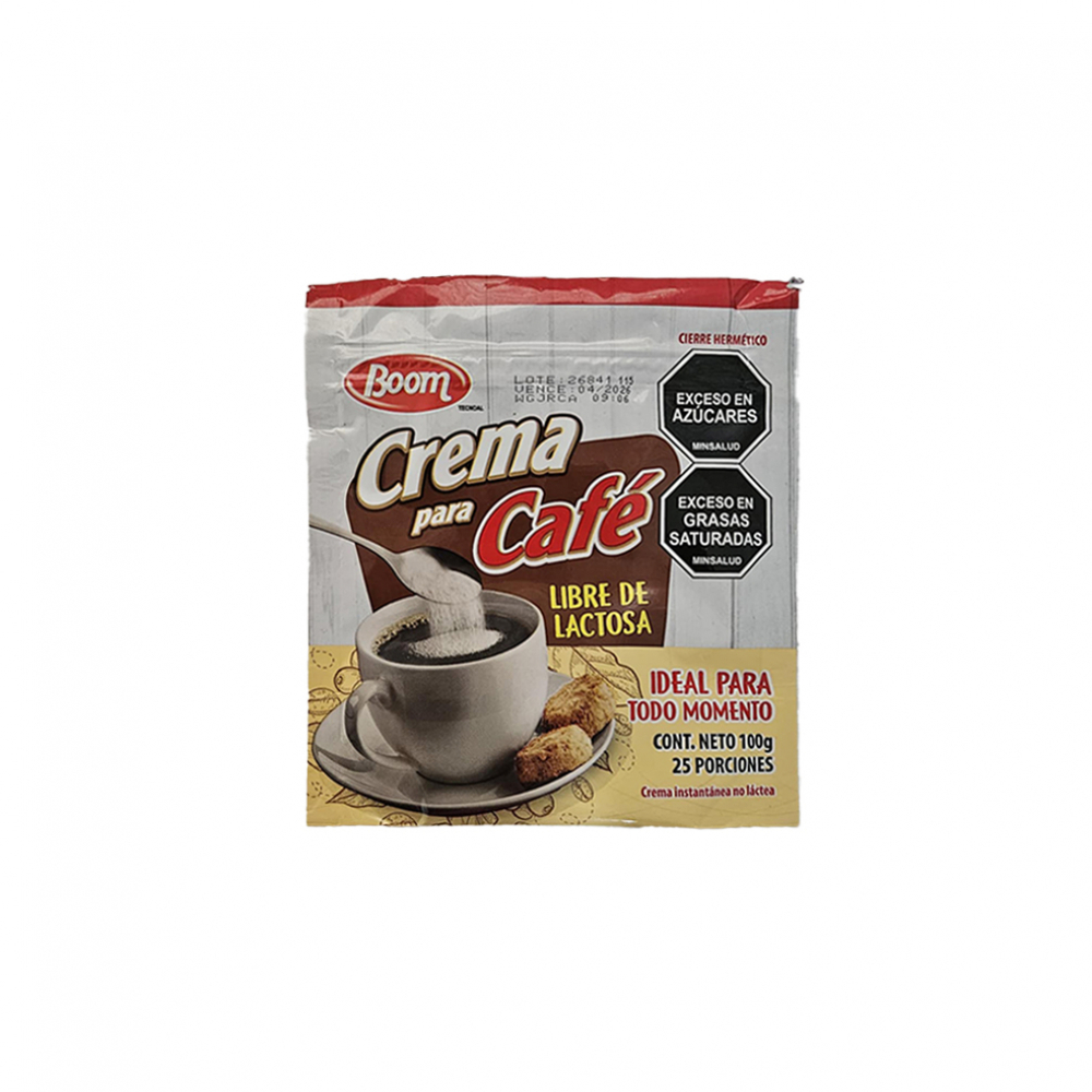 Crema para café sin lactosa Boom (100 g / 3.53 oz) - Miniatura 2