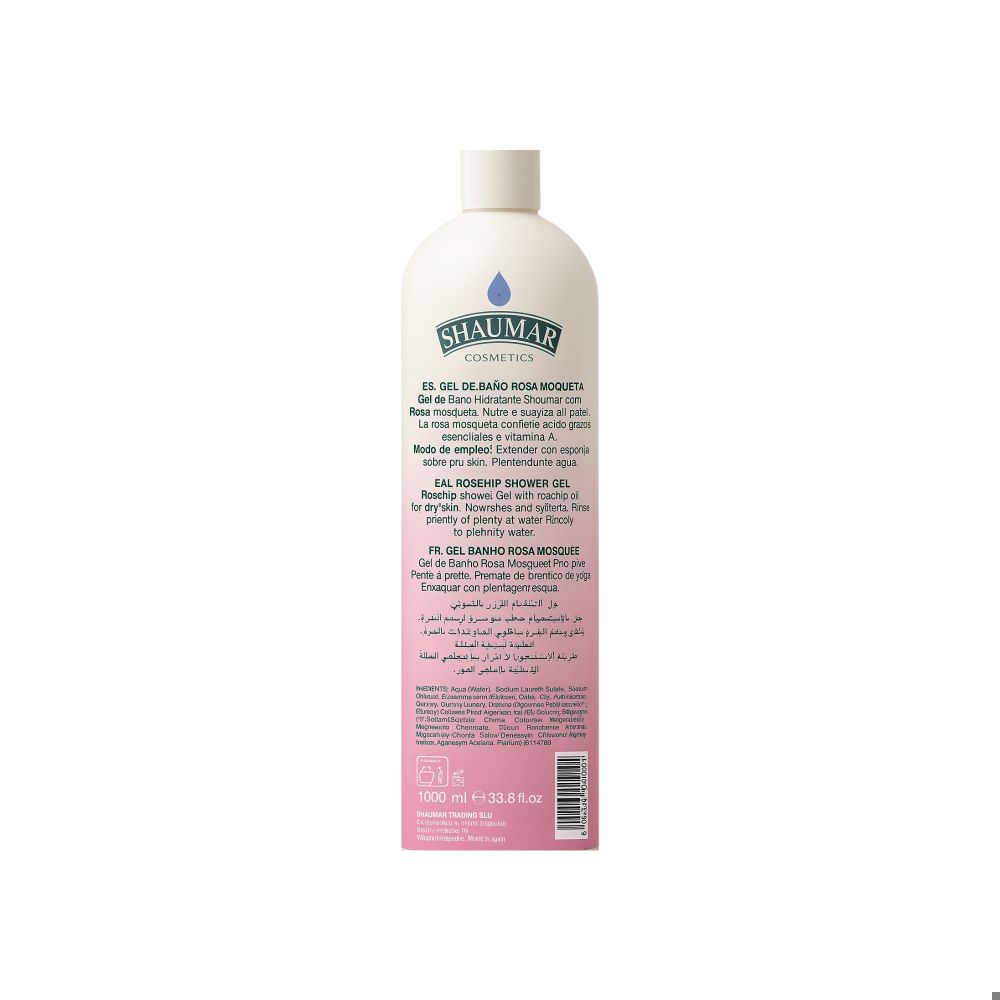 Gel de baño rosa mosqueta Shaumar (1000 ml) - Miniatura 2