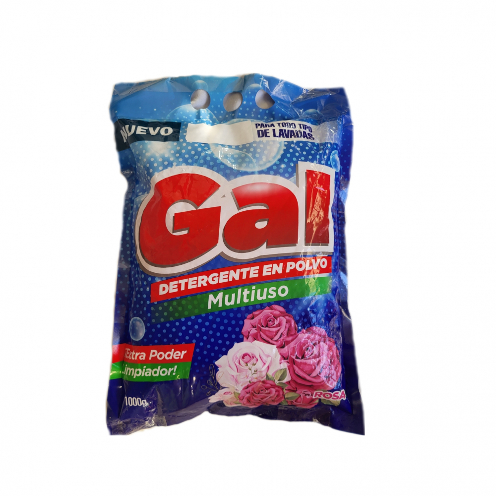 Detergente en polvo multiuso aroma rosas Gal (1 kg / 2.20 lb) - Miniatura 2