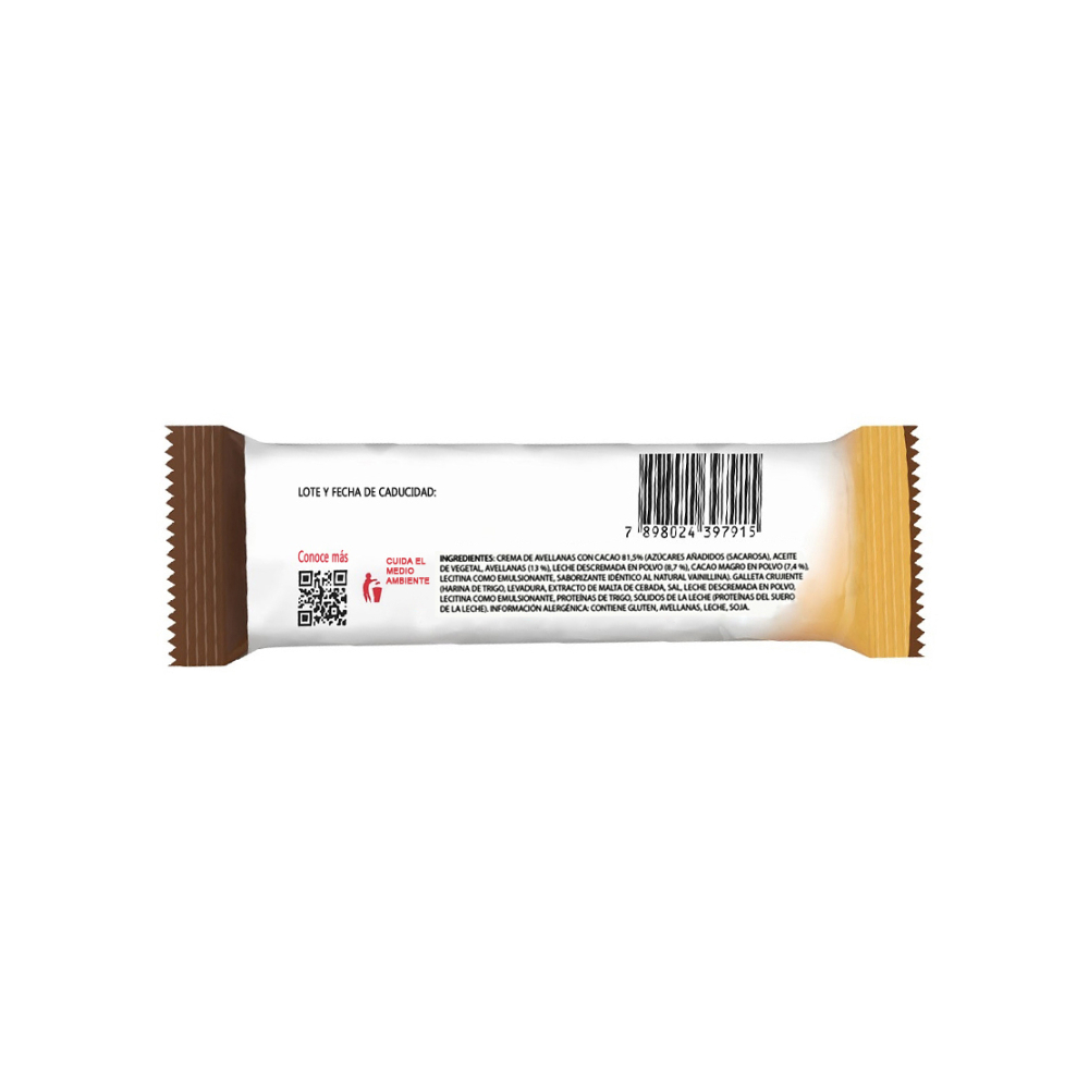 Galleta crujiente rellena de crema de avellanas con cacao B-ready Nutella (22 g) - Miniatura 3