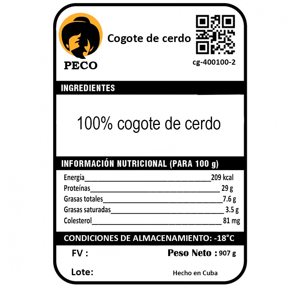 Cogote de cerdo Peco (907 g / 2 lb) - Miniatura 3
