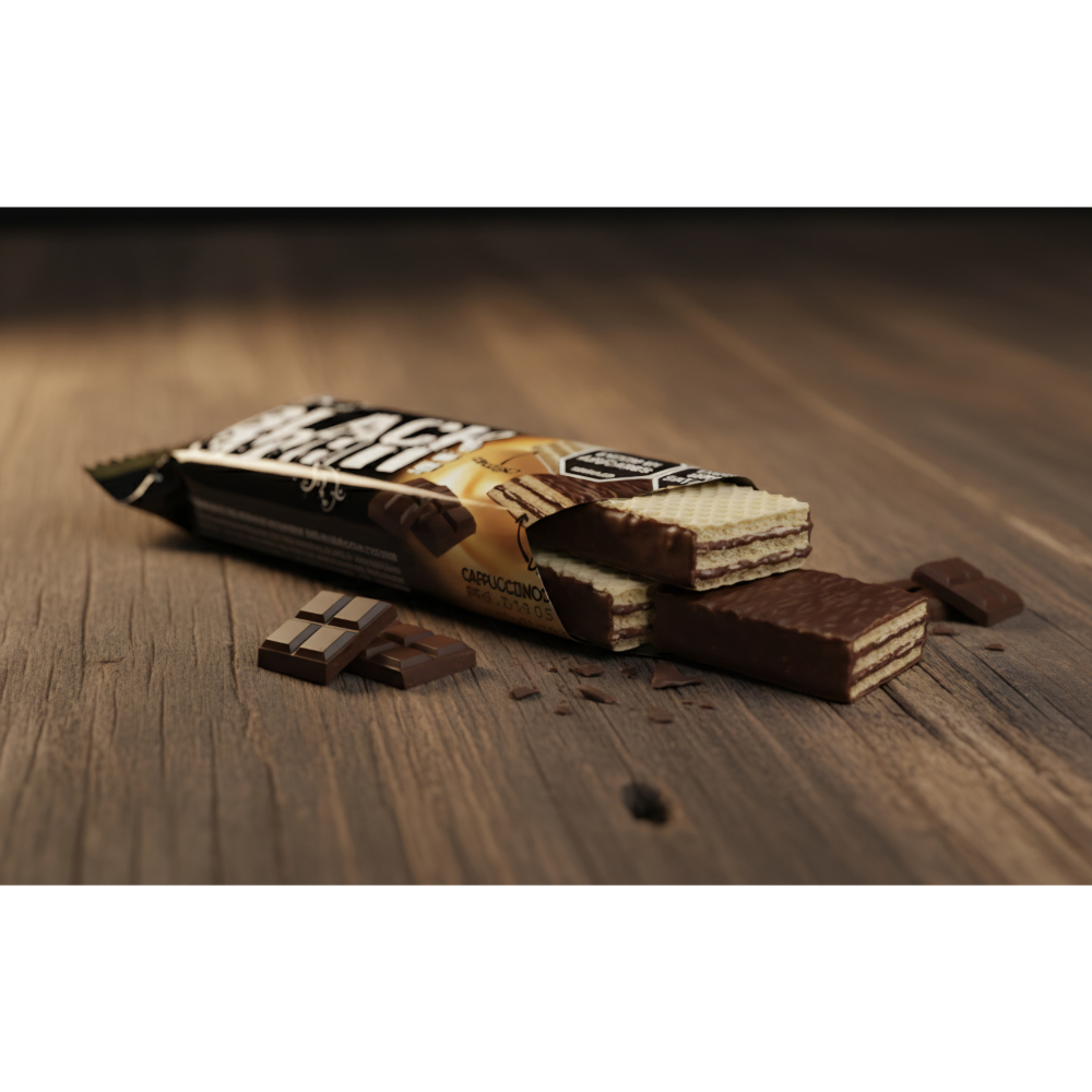 Sorbetos relleno de crema de cacao con cobertura de chocolate y relleno de crema de capuchino con cobertura de chocolate blanco Black & White (50 g / 1.76 oz) - Miniatura 4