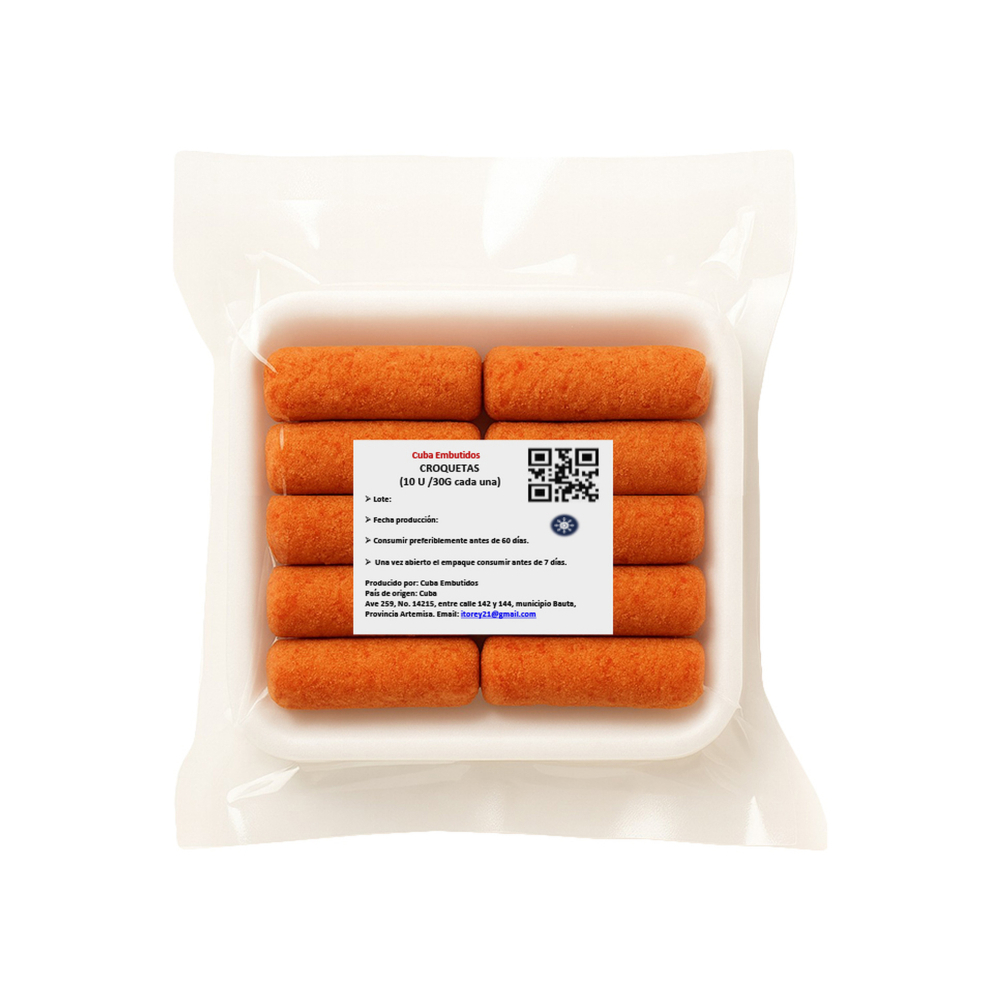 Croquetas de jamon Cuba Embutidos (10 x 30 g / 1.05 oz) - Miniatura 3
