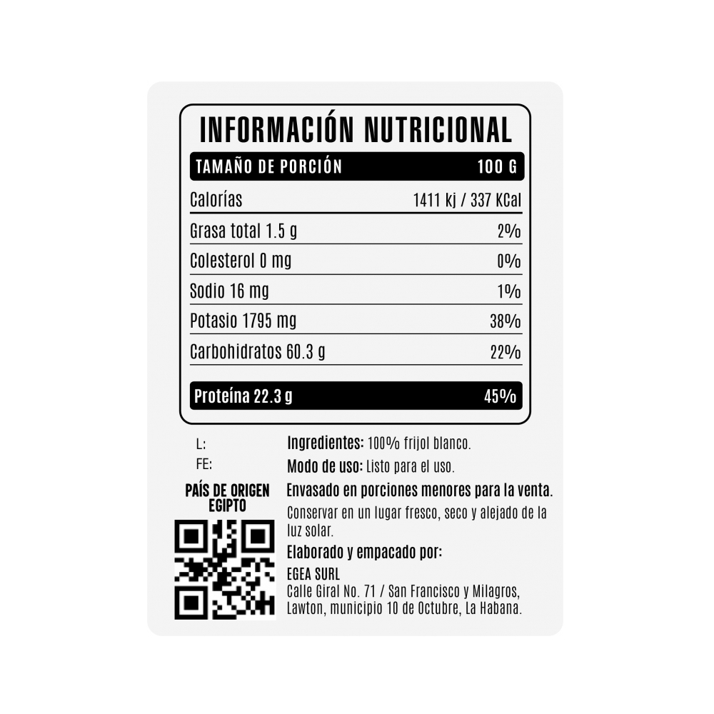 Frijoles blancos Cosecha Real (1.36 kg / 3 lb) - Miniatura 4