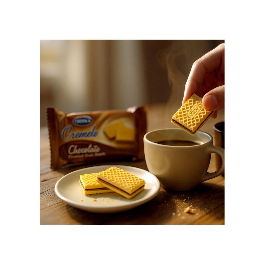 Galletas con crema sabor vainilla Cremelo Mrs. Bector’s Cremica (440 g / 15.5 oz) + Galletas con crema sabor chocolate Cremelo (20 x 22 g) - Miniatura 4