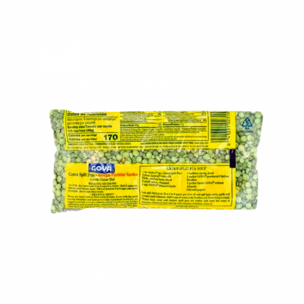Arvejas partidas verdes - chícharos - Goya (397 g / 14 oz) - Miniatura 4