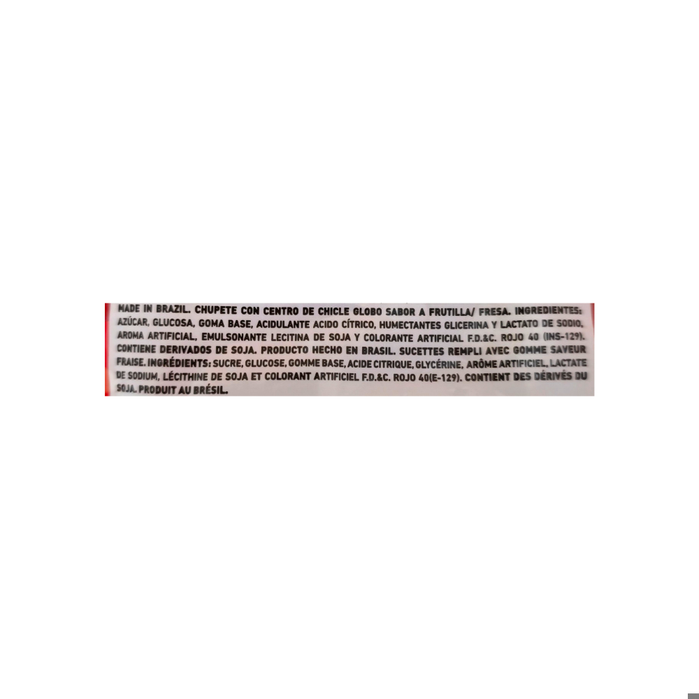 Chupa chupa sabor fresa con relleno de chicle Pop Mania Maxxi (672 g / 1.48 lb) - Miniatura 4