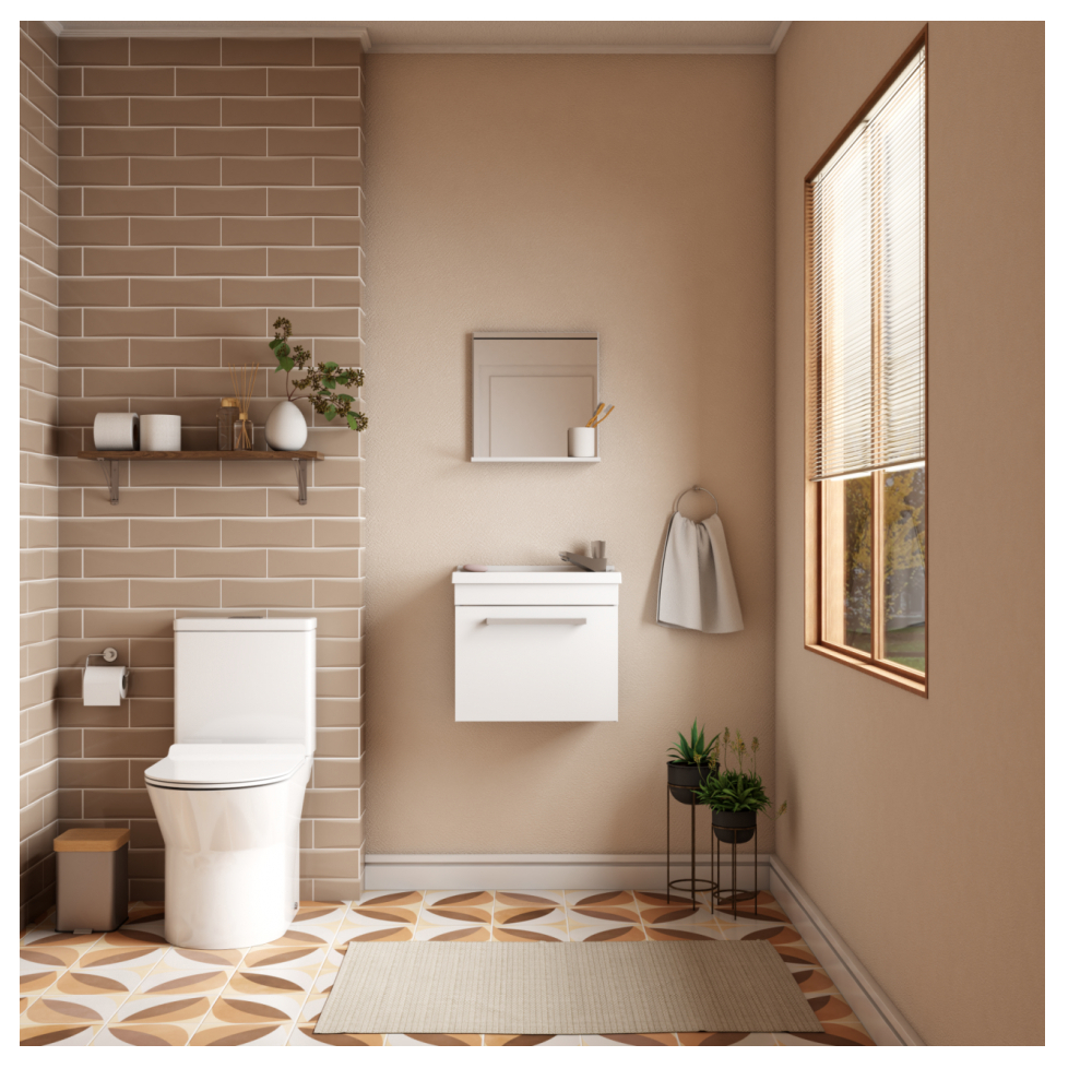 Mueble de baño blanco en madera Cozimax Ágata - Miniatura 2