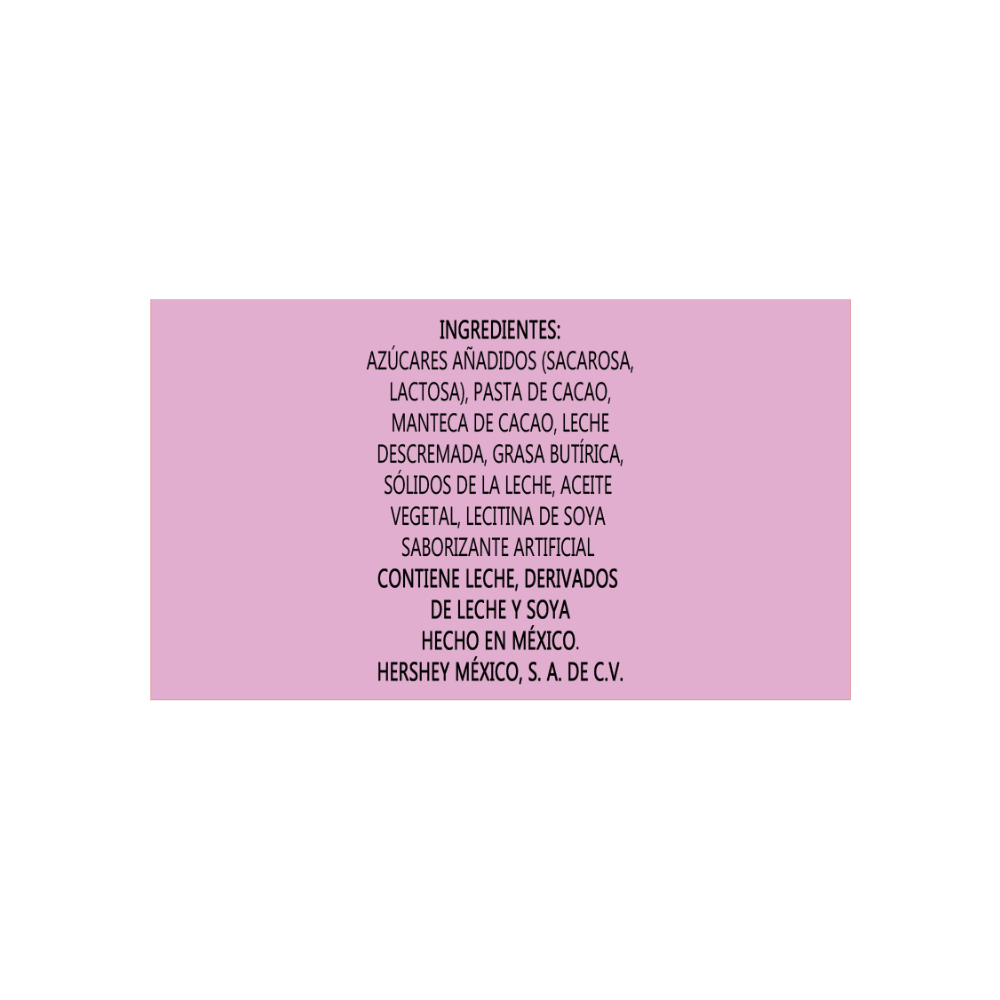 Chocolate con leche fiesta rosa Hershey's Kisses (190 g / 6.7 oz) - Miniatura 4