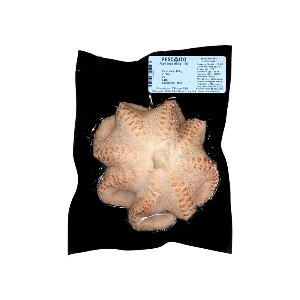 Pulpo limpio Pescaito (454 g / 1 lb) - Miniatura 2