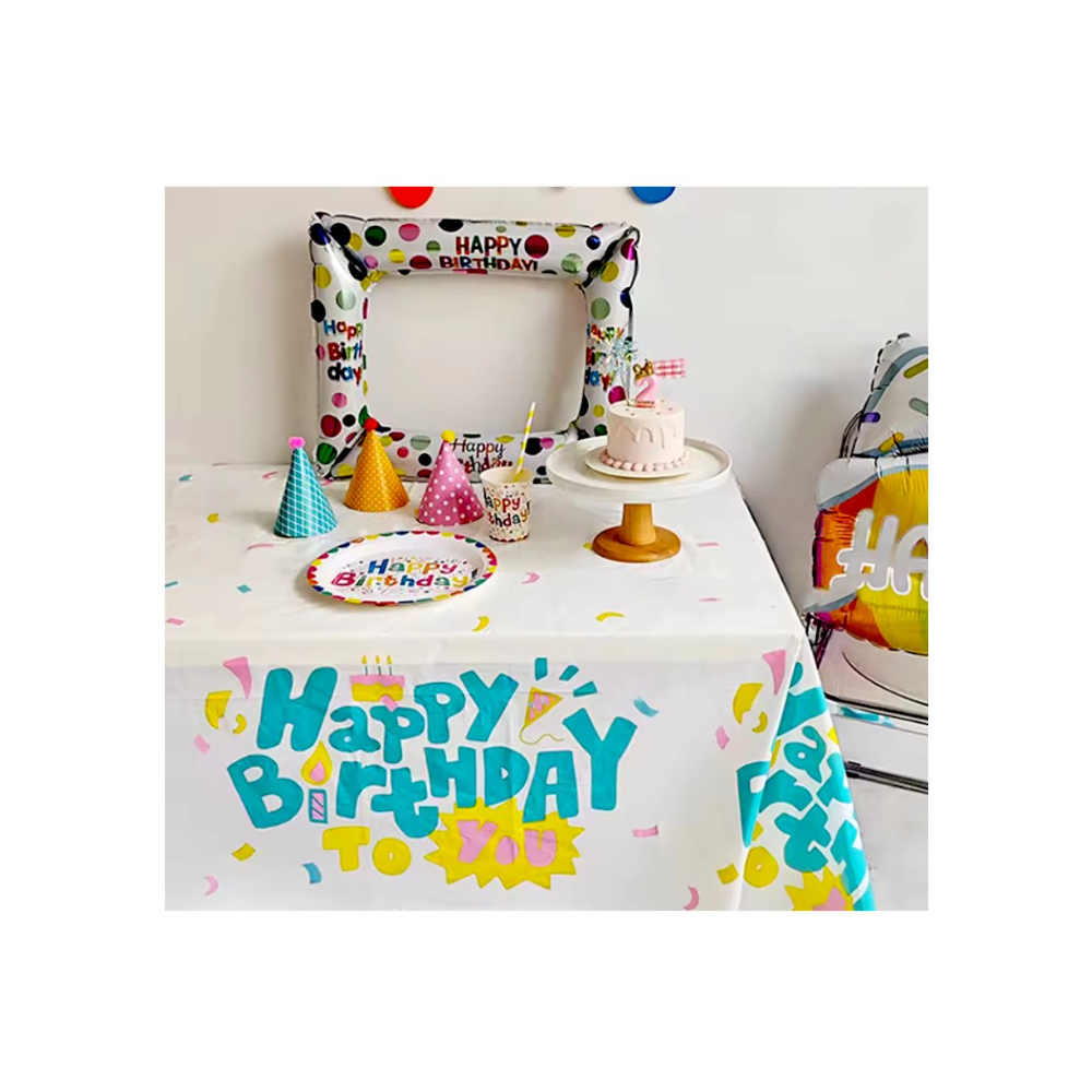 Mantel de plástico para decoración de fiestas Magic - Miniatura 3