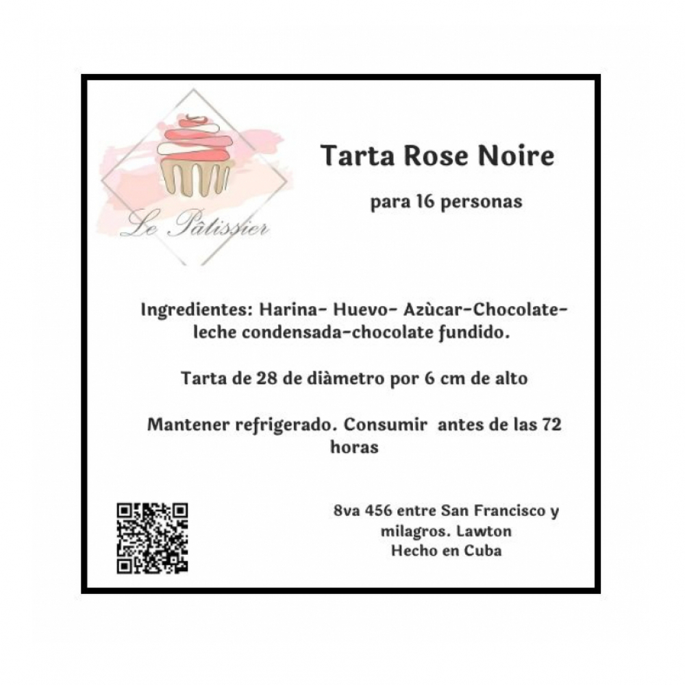 Tarta Rose Noire LePatissier (16 personas) - Miniatura 3