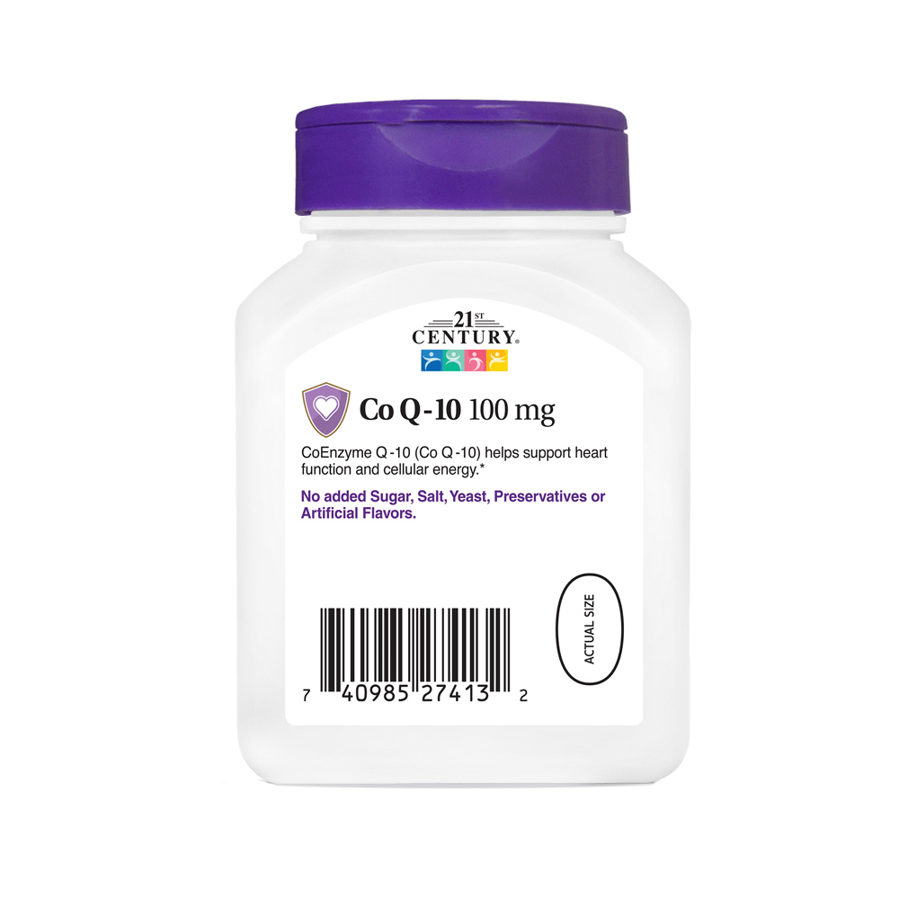 Coenzima Q-10 100 mg 21st Century (90 cápsulas blandas) - Miniatura 2