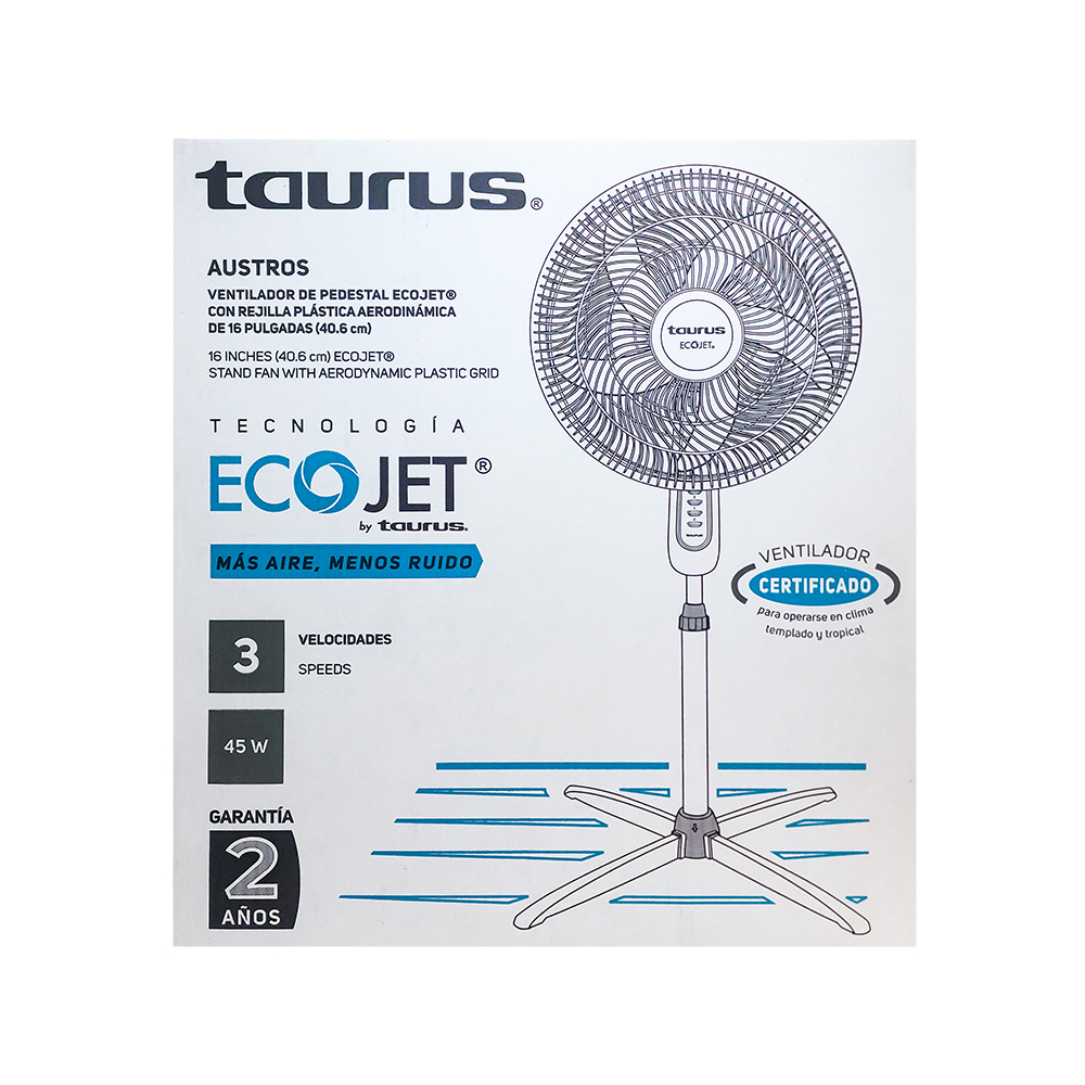 Ventilador de pedestal de 16 pulgadas Taurus Austros - Miniatura 2