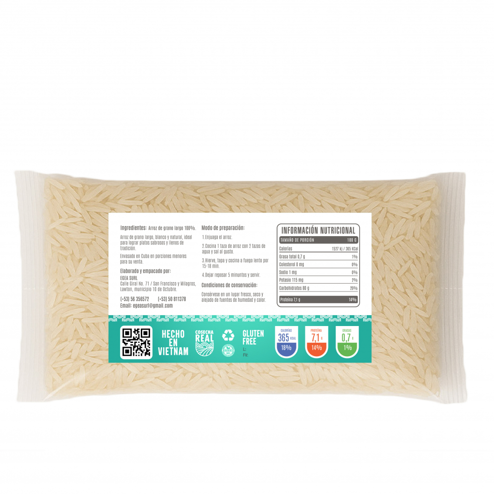 Arroz de grano largo Cosecha Real (500 g / 1.1 lb) - Miniatura 2