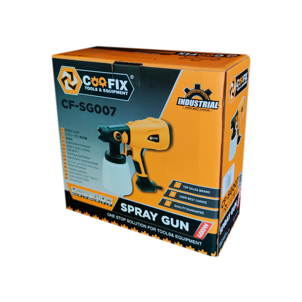 Pistola eléctrica para pintar 400 W 800 ml Coofix CF-SG007 - Miniatura 2