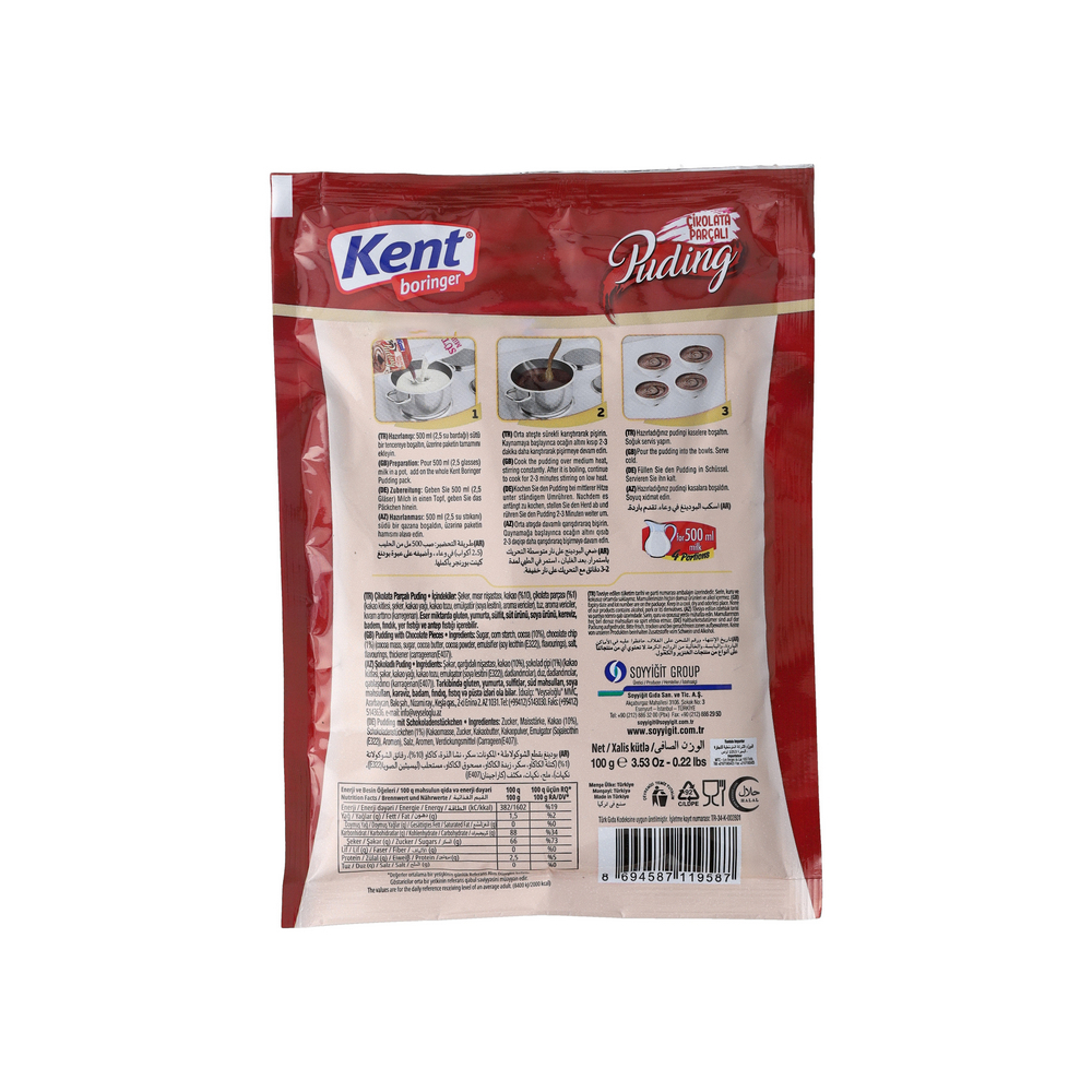 Natilla sabor chocolate Kent boringer (100 g / 3.52 oz) - Miniatura 2