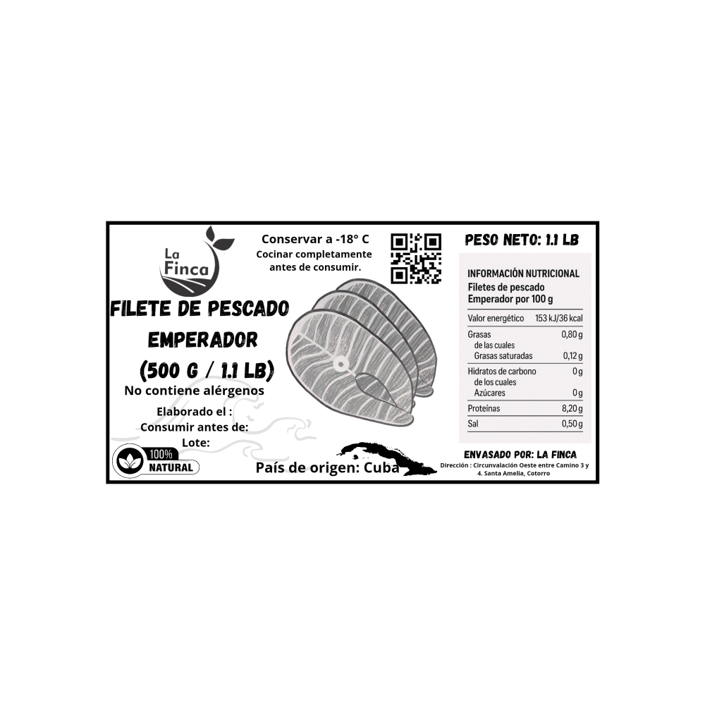 Filete de pescado Emperador La Finca (500 g / 1.1 lb) - Miniatura 4