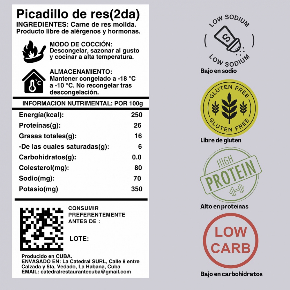 Picadillo de carne de res AZ Mercado-Familiar (1 kg / 2.2lb) - Miniatura 4
